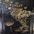 Hospitality hotel hall art design blown chandelier light